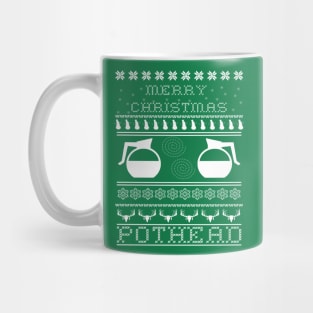 Pothead Ugly Christmas Sweater Design for Coffee Lovers Mug